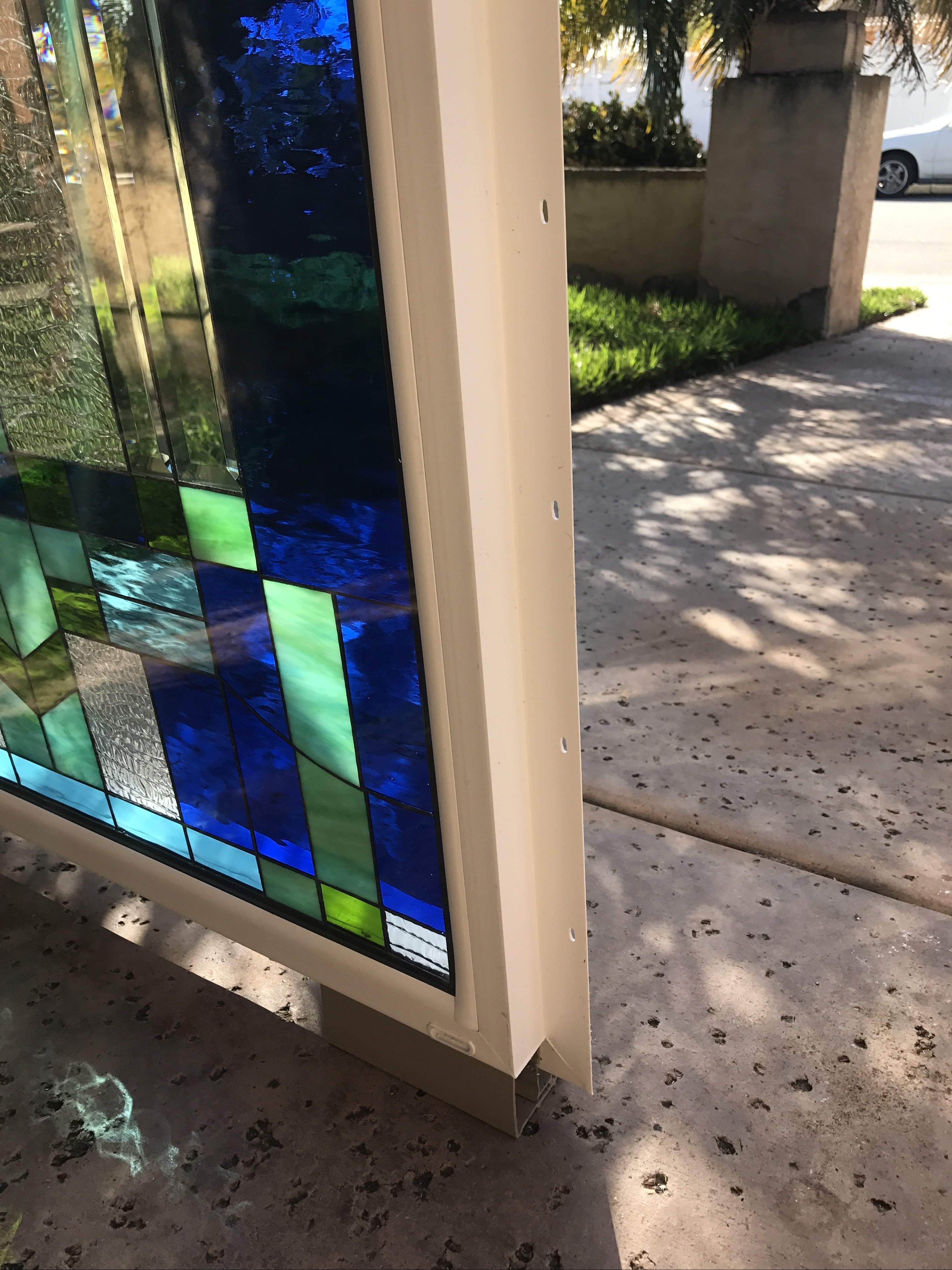 Triple Paned And Vinyl Framed The Sacramento Stained Glass Window