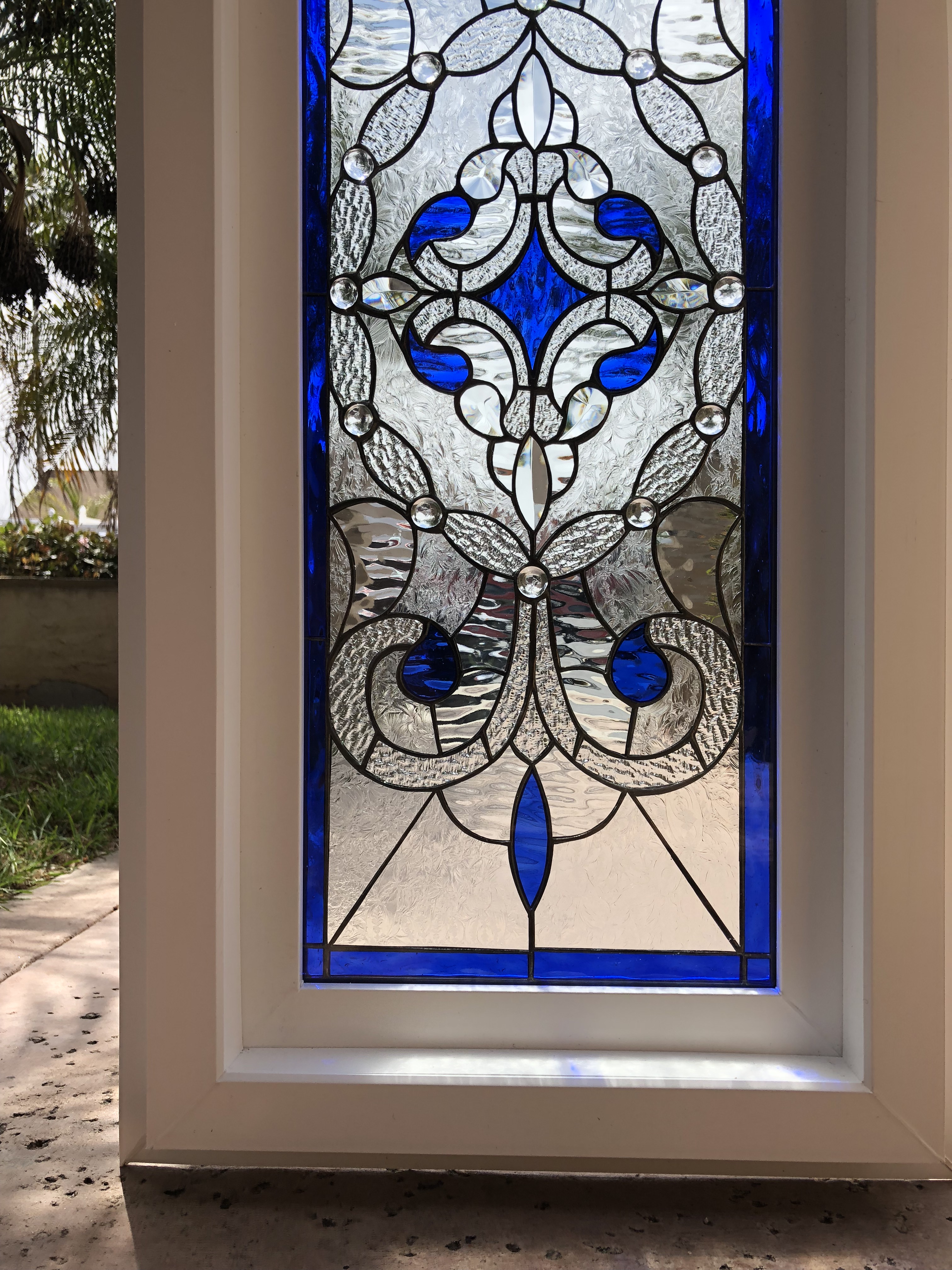 Simply Stunning! The “Victorville” Stained and Beveled Glass Window In