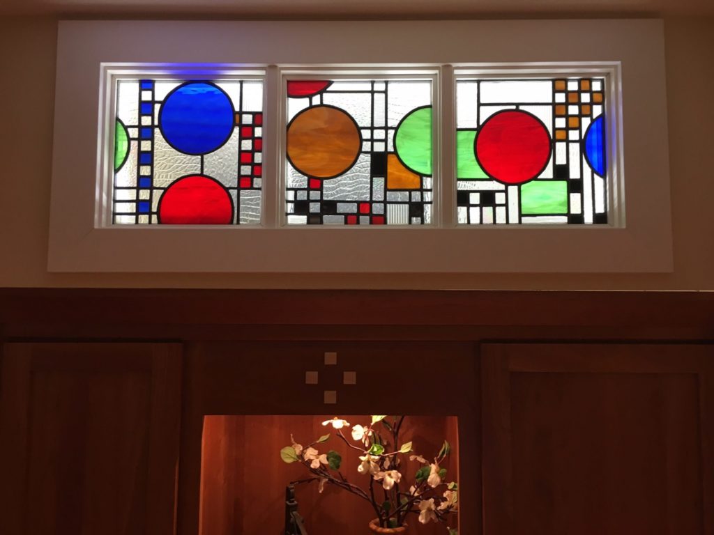 Mission Prairie Style Stained Glass Panel Held In Place With Quarter   Np1b 1024x768 