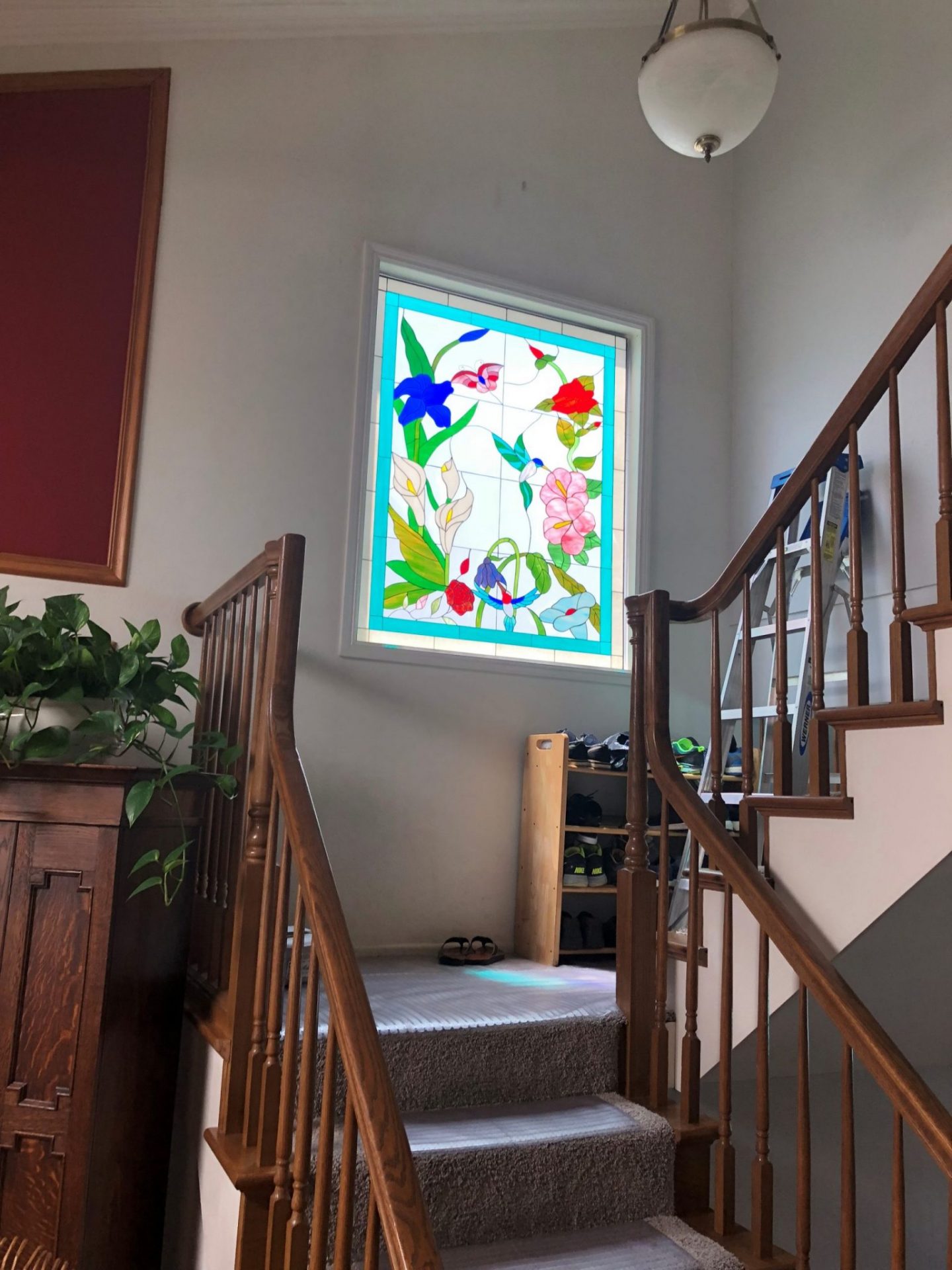 Incredible Stairway Window That Lights Up The Whole Room