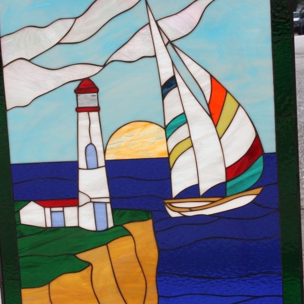 Beach And Ocean Stained Glass Windows. Navigate Our Catalog