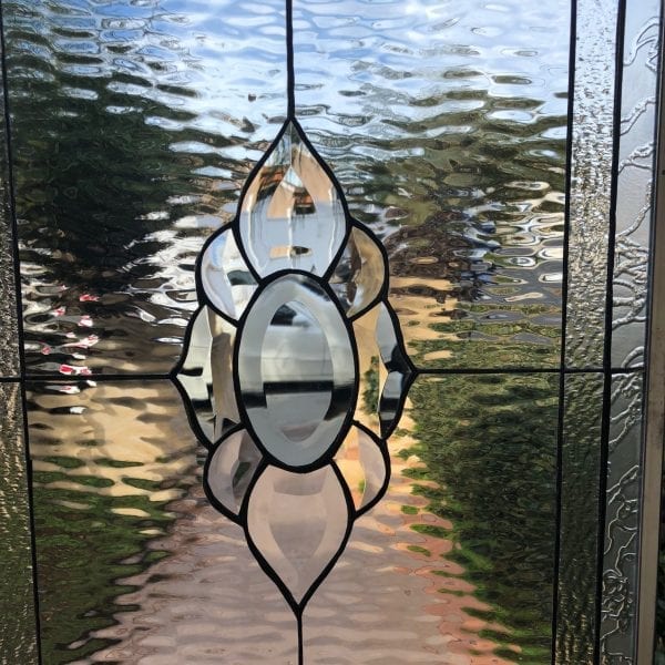 Geometric & Clear Beveled Glass - StainedGlassWindows.com