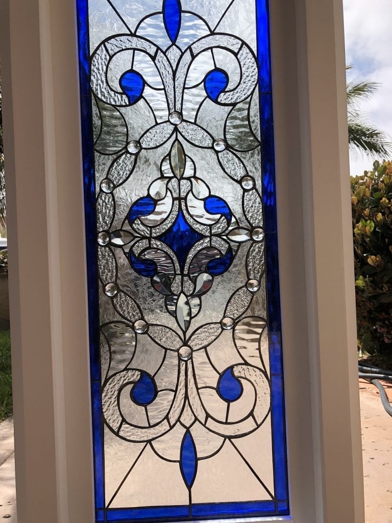 Simply Stunning! The “Victorville” Stained And Beveled Glass Window In