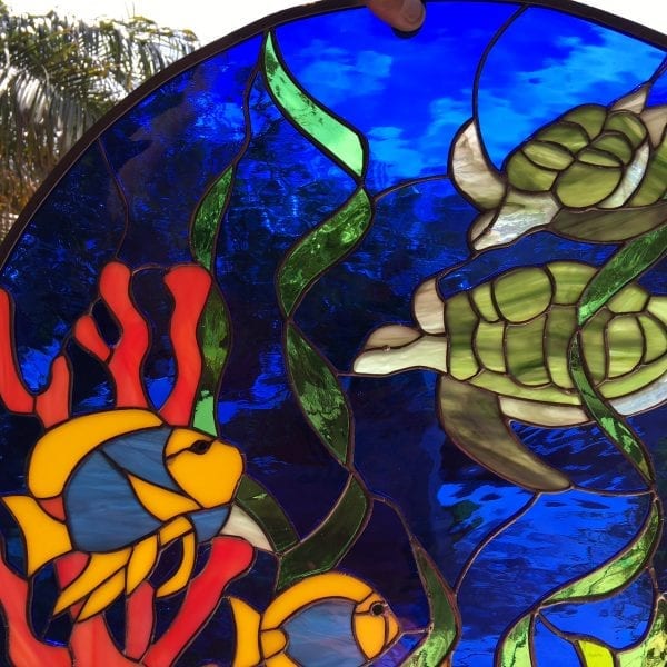 Beach And Ocean Stained Glass Windows. Navigate Our Catalog