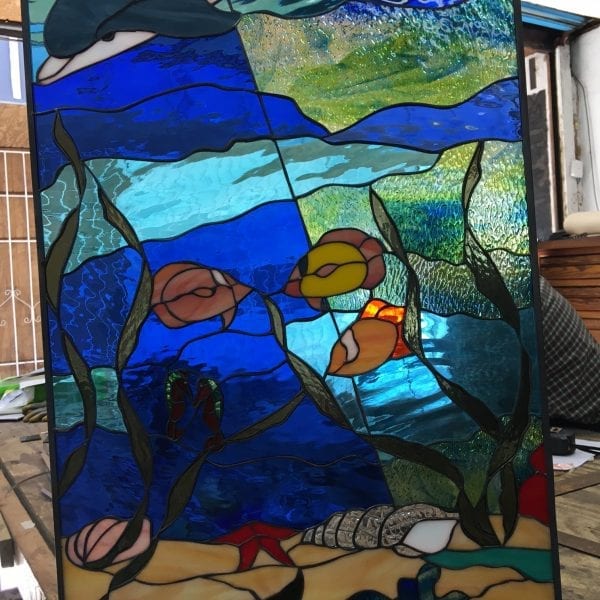 Beach And Ocean Stained Glass Windows. Navigate Our Catalog