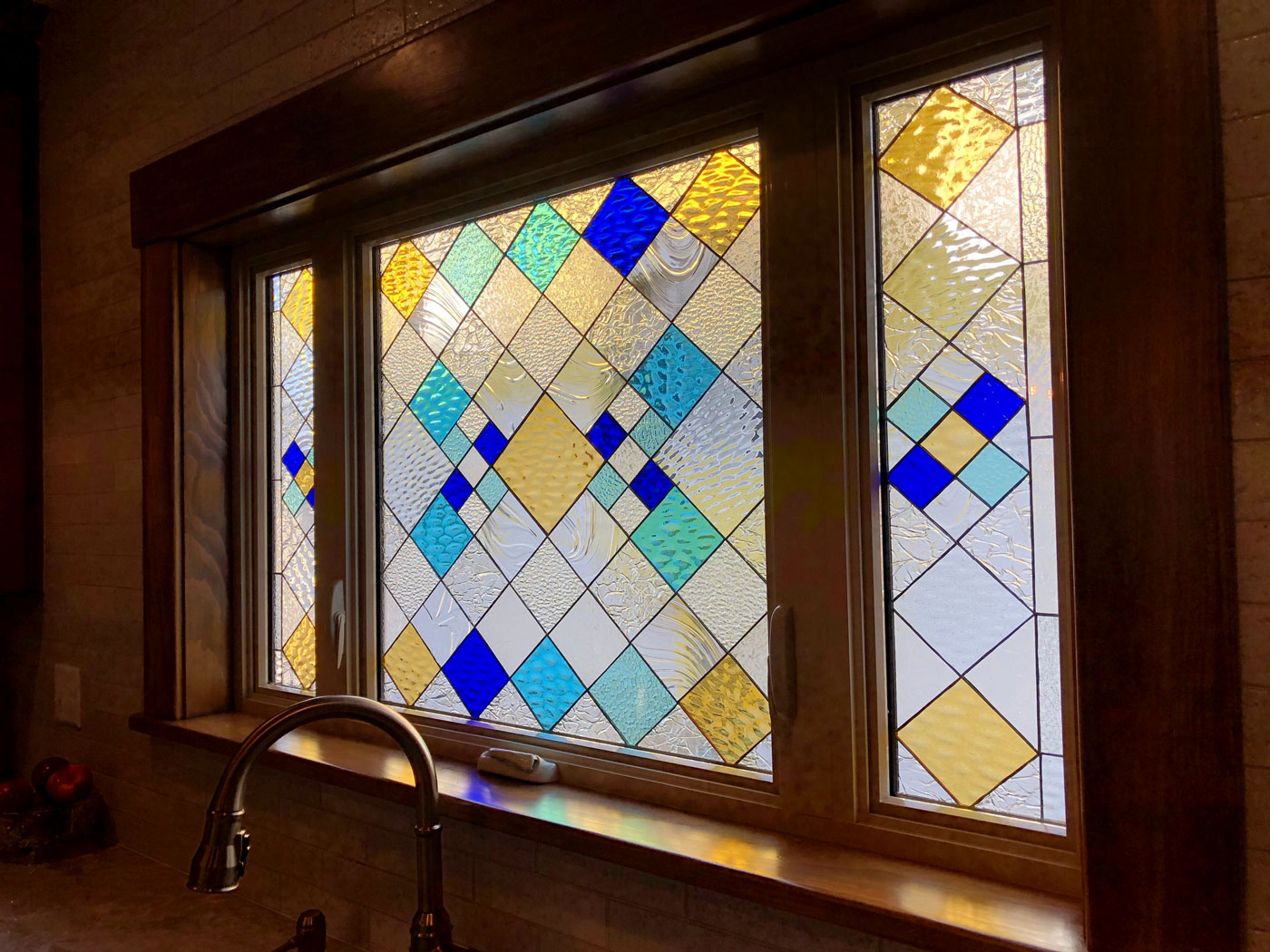 stained glass kitchen sink